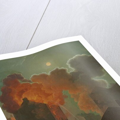 A Fire in Boston by Moonlight, c.1830-1835 by Robert Salmon