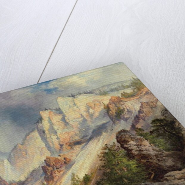 A Passing Shower in the Yellowstone Canyon, 1903 by Thomas Moran