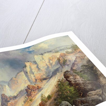 A Passing Shower in the Yellowstone Canyon, 1903 by Thomas Moran