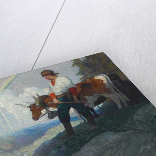 The Pioneer and the Vision, c.1918 by Newell Convers Wyeth