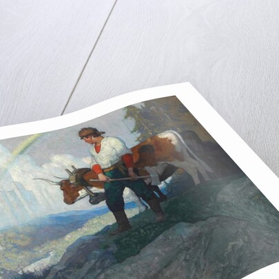 The Pioneer and the Vision, c.1918 by Newell Convers Wyeth