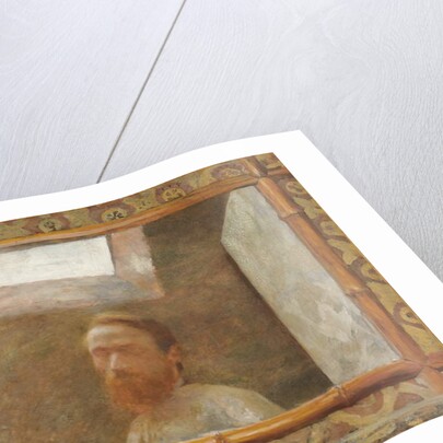 Self Portrait with a Bamboo Mirror; Autoportrait au miroir de bambou, c.1890 by Edouard Vuillard