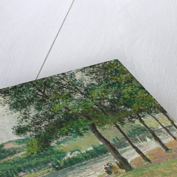 The Cours-la-Reine at Rouen, Overcast; Le Cours-la-Reine a Rouen, Temps Gris, 1898 by Camille Pissarro