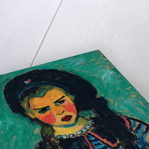 Girl with a Red Bow; Madchen mit roter Schleife, 1911 by Alexej von Jawlensky