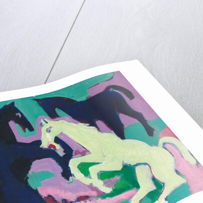 Three Horses; Drei Pferde, c.1923 by Ernst Ludwig Kirchner