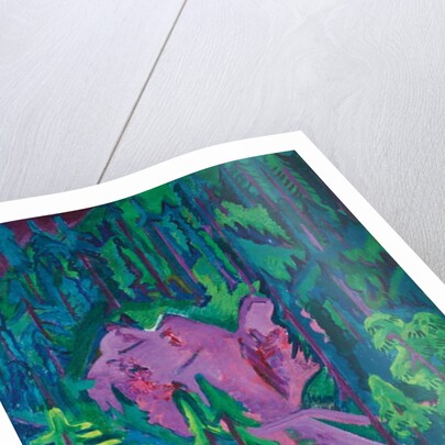 Quarry at Wildboden; Steinbruch bei Wildboden, c.1923 by Ernst Ludwig Kirchner