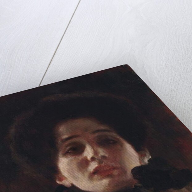 Full-Face Portrait of a Lady; Damenbildnis en face, c.1898 by Gustav Klimt