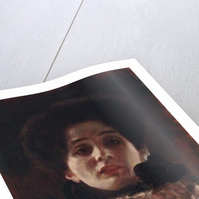 Full-Face Portrait of a Lady; Damenbildnis en face, c.1898 by Gustav Klimt