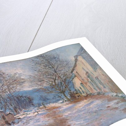 Snow in Limetz; Effet de neige a Limetz, 1886 by Claude Monet