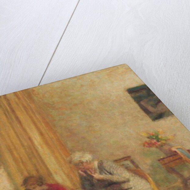 Madam Hessel and Lulu in the Small Lounge of the Clayes; Madame Hessel et Lulu dans le petit salon des Clayes, c.1934-1935 by Edouard Vuillard