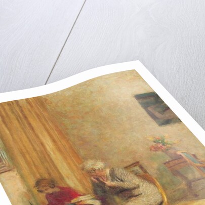 Madam Hessel and Lulu in the Small Lounge of the Clayes; Madame Hessel et Lulu dans le petit salon des Clayes, c.1934-1935 by Edouard Vuillard