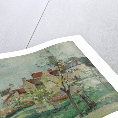 Flowering Plum Tress, Pontoise; Pruniers en fleur, Pontoise, c.1876 by Camille Pissarro