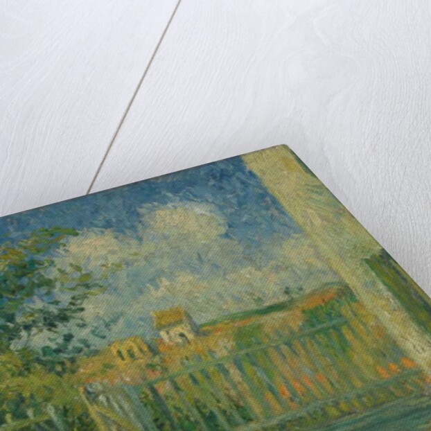 The Courtyard of Maison Rondest, Pontoise; La cour de la maison Rondest, Pontoise, 1880 by Camille Pissarro