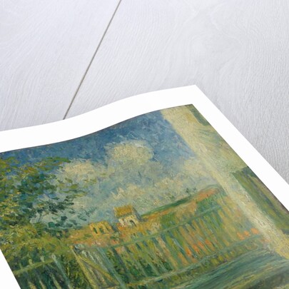 The Courtyard of Maison Rondest, Pontoise; La cour de la maison Rondest, Pontoise, 1880 by Camille Pissarro