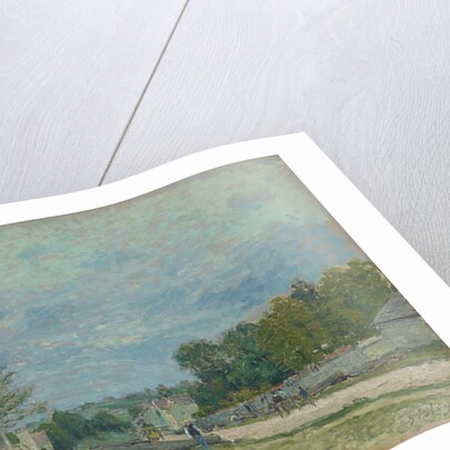 Versailles Road; Route de Versailles, 1876 by Alfred Sisley