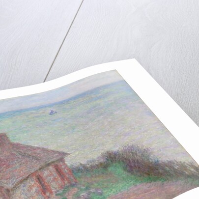 Customs House, Rose Effect; La maison du Douanier, effet rose, 1897 by Claude Monet