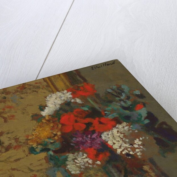 Geraniums and Guelder Roses; Geraniums et Boules-de-Neige, c.1910 by Edouard Vuillard