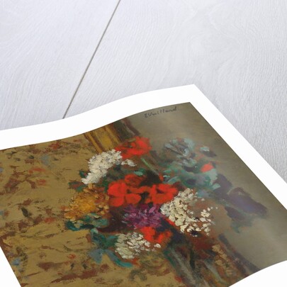 Geraniums and Guelder Roses; Geraniums et Boules-de-Neige, c.1910 by Edouard Vuillard