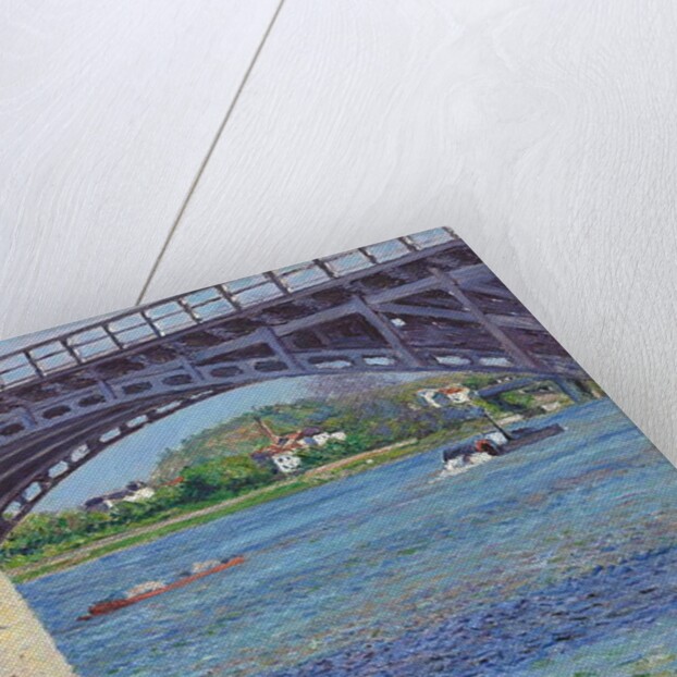 The Argenteuil Bridge and the Seine; Le pont d'Argenteuil et la Seine, c.1883 by Gustave Caillebotte