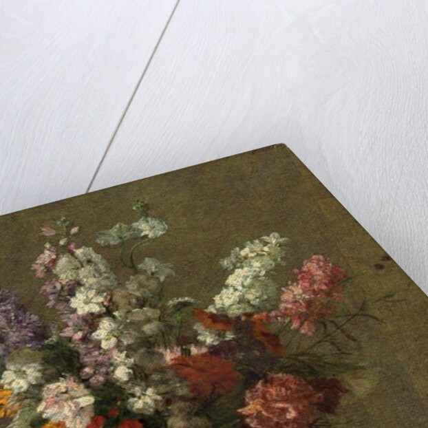 Delphiniums; Pieds d'alouette, 1899 by Ignace Henri Jean Fantin-Latour