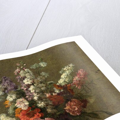 Delphiniums; Pieds d'alouette, 1899 by Ignace Henri Jean Fantin-Latour