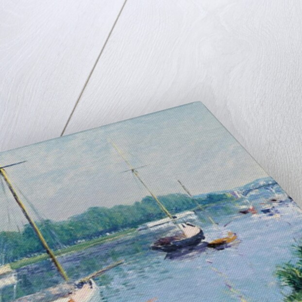 Lake Argenteuil; Le bassin d'Argenteuil, c.1882 by Gustave Caillebotte