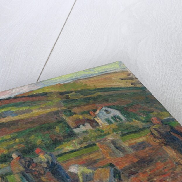 The Harvest of Potatoes, Pontoise, 1874 by Camille Pissarro