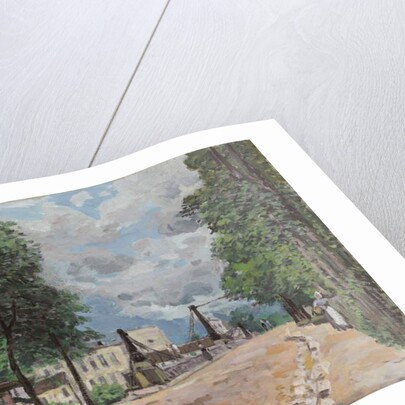 The Road of Gennevilliers; La route de Gennevilliers, 1872 by Alfred Sisley