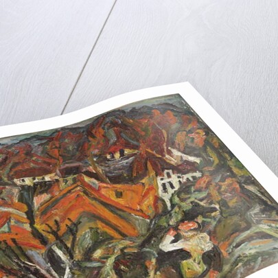 View of the Village; Vue sur le village, 1921-1922 by Chaim Soutine