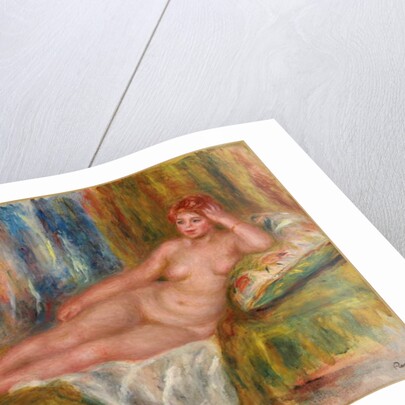 Reclining Female Nude; Femme nue couchee, 1918 by Pierre Auguste Renoir