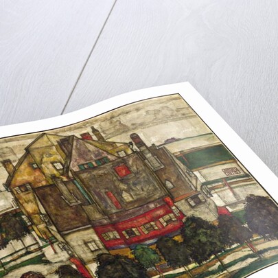 Single Houses; Einzelne Hauser, 1915 by Egon Schiele