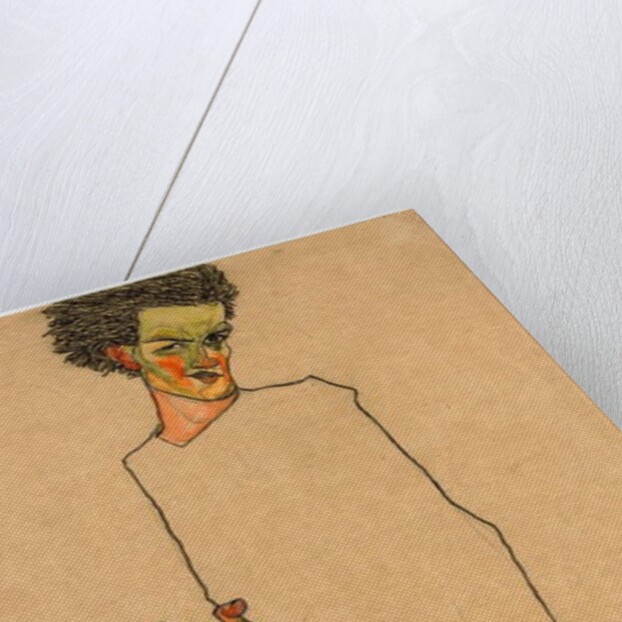 Self Portrait; Selbstbildnis, 1910 by Egon Schiele