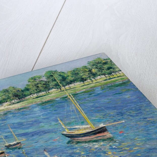 The Seine at Argenteuil, Boats at Anchor by Gustave Caillebotte