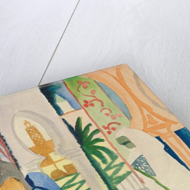 In the Temple Hall; In der Tempelhalle, 1914 by August Macke