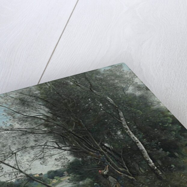 Ville-d'Avray, the Pond with a Leaning Tree; Ville-d'Avray, l'etang a l'arbre penche, 1865-1870 by Jean Baptiste Camille Corot