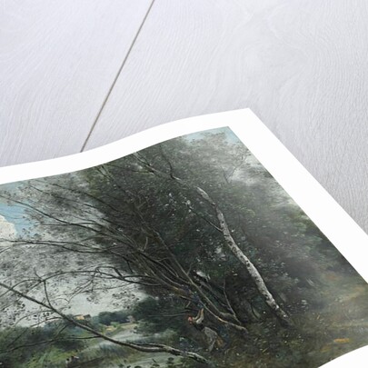 Ville-d'Avray, the Pond with a Leaning Tree; Ville-d'Avray, l'etang a l'arbre penche, 1865-1870 by Jean Baptiste Camille Corot