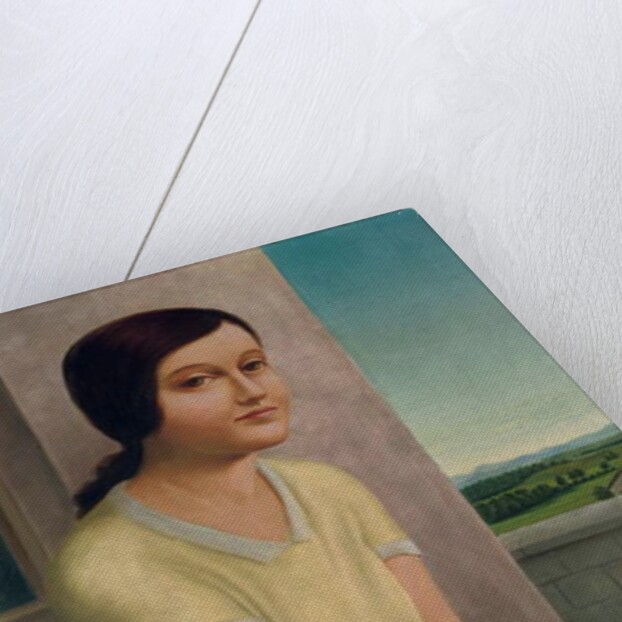 Seated Girl; Sitzendes Madchen, 1927 by Georg Schrimpf