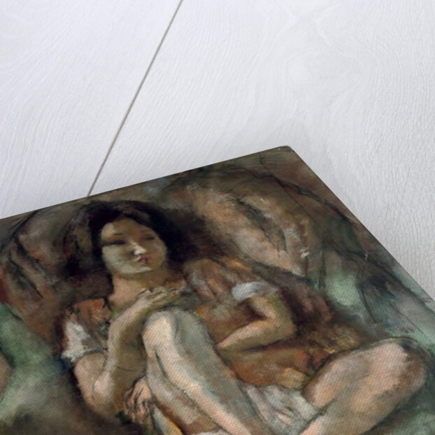 Young Girl in an Armchair; Jeune fille au fauteuil, 1922 by Jules Pascin