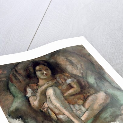 Young Girl in an Armchair; Jeune fille au fauteuil, 1922 by Jules Pascin