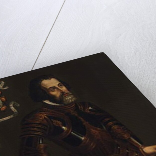 Portrait of Hernan Cortes, 19th century by Mexican School