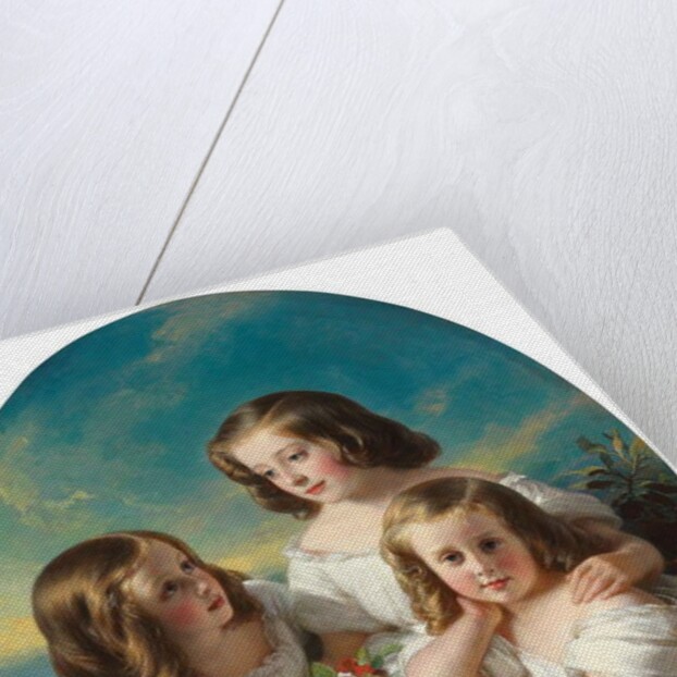 Three Young Girls from the Chateaubourg Family, 1850 by Hermann Winterhalter