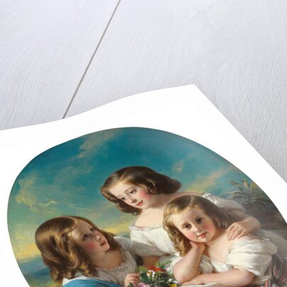 Three Young Girls from the Chateaubourg Family, 1850 by Hermann Winterhalter