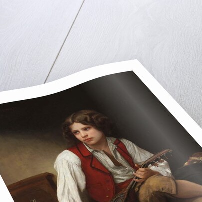 Italian with a Mandolin, 1870 by William-Adolphe Bouguereau