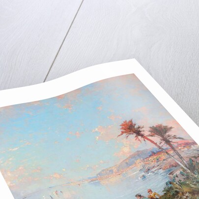 A View of Monaco by Franz Richard Unterberger