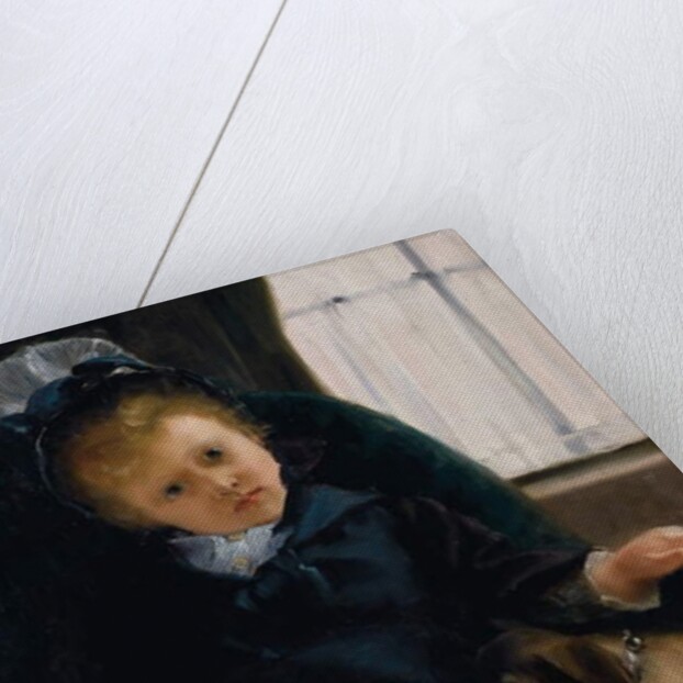 Girl with Puppy, c.1882-1883 by Jacques-Emile Blanche