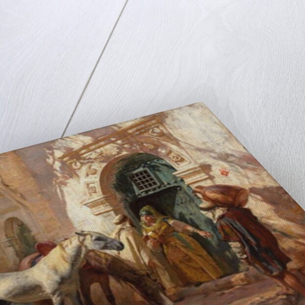 A Scene in Morocco by Frederick Arthur Bridgman