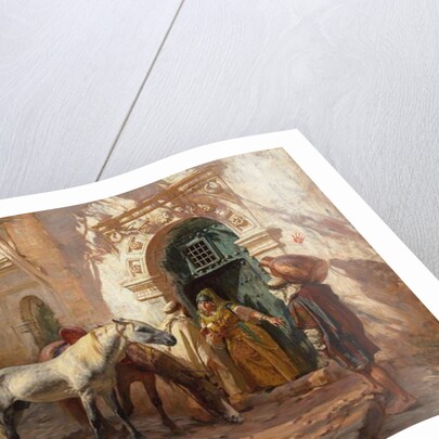 A Scene in Morocco by Frederick Arthur Bridgman