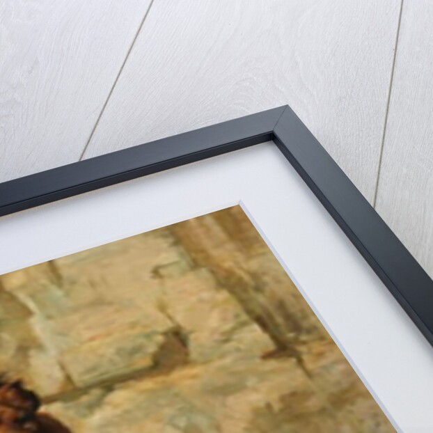 A Lion Guarding his Den, 1886 by George Goodwin Jnr Kilburne