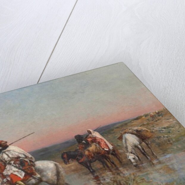 Fording a Stream by Edwin Lord Weeks