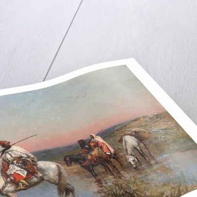 Fording a Stream by Edwin Lord Weeks